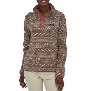 Patagonia Women's Brown Patterned Fleece Pullover